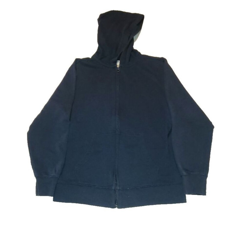 Old Navy Kids L/G 10-12 Blue Sweatshirt Zippered Hoodie Front Pockets